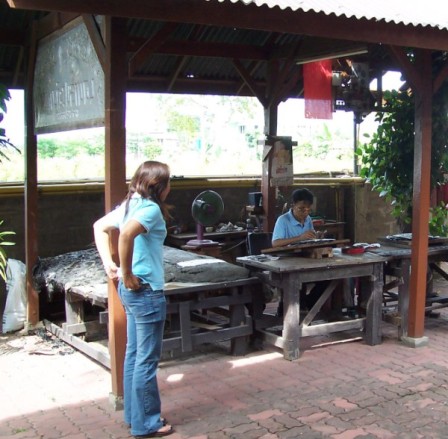 Silversmith at work Silversmith at work